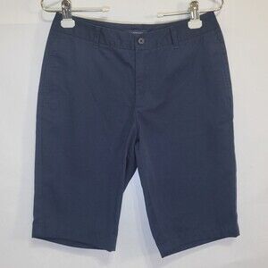 Lands End Bermuda knee length shorts navy size 2 NWOT
